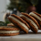 chewy gingerbread eggnog sandwich cookies
